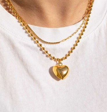 Discover the Power of Titanium with This Heart Necklace Today!