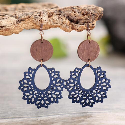 Geometric Cutout Dangle Earrings