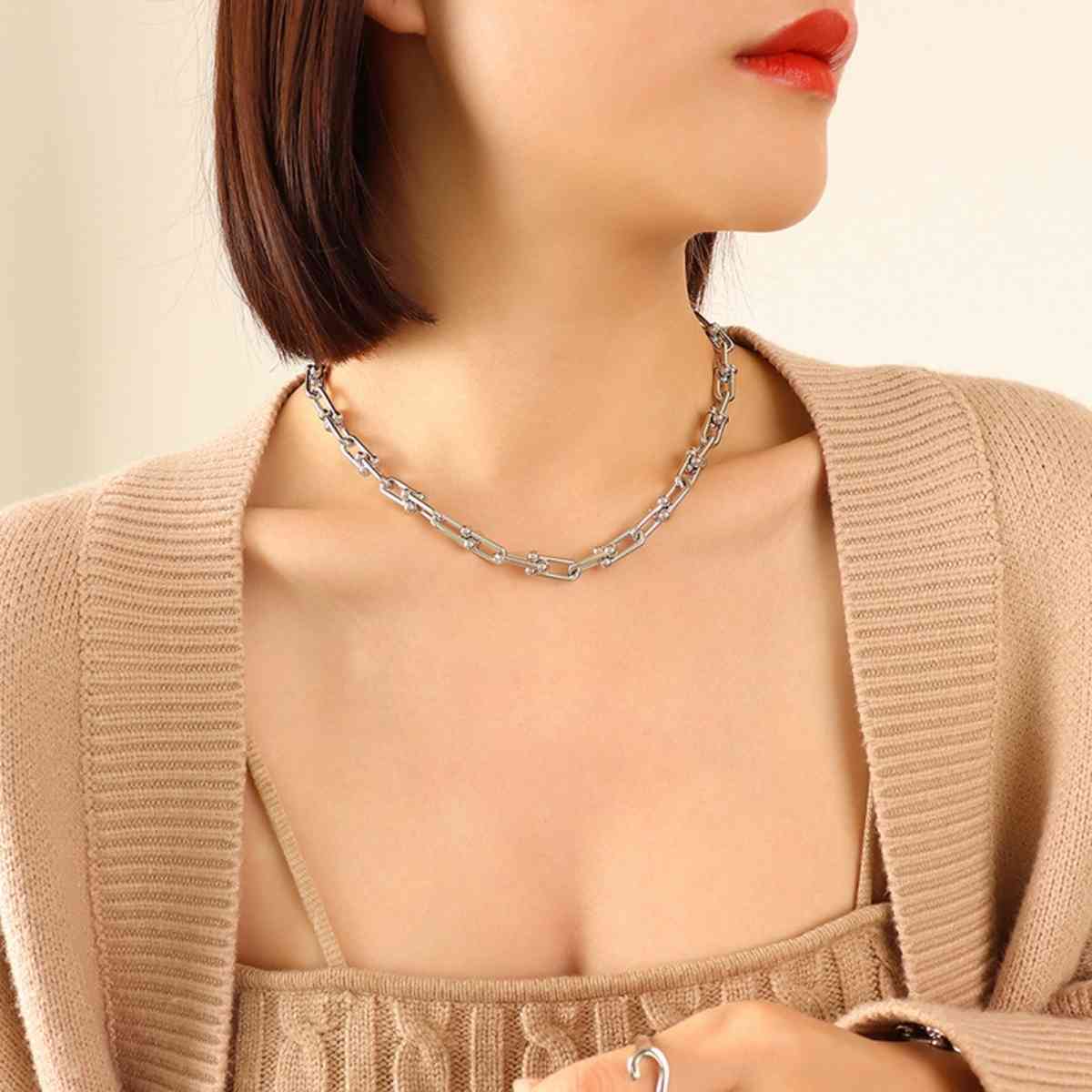 Chunky Chain Titanium Steel Necklace